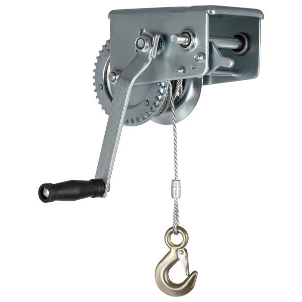 Лебедка шестеренчатая, тяга 0.8 т, тросовая Matrix цена