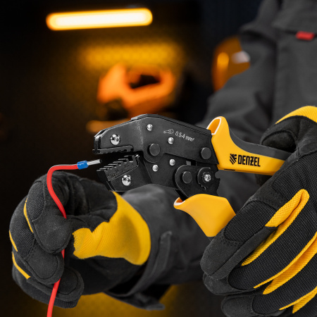 Клещи для обжима наконечников штыревых НШВ, НШВИ, НШВИ-2, 0,5-4 мм2 Denzel