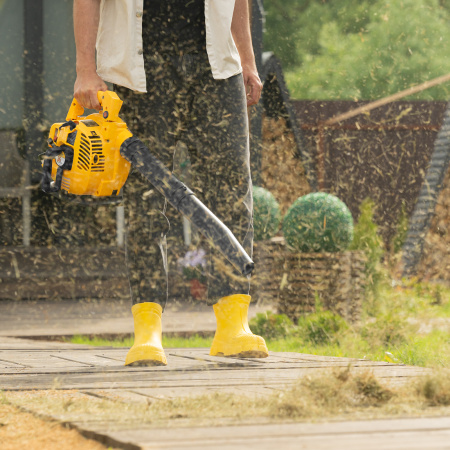 Воздуходувка-пылесос бензиновая GL-260, 26 см3, 1 л.с. Denzel цена