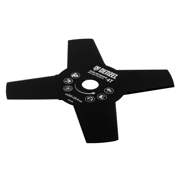 Диск для триммера , 255 х 25,4  4 лезвия Denzel цена