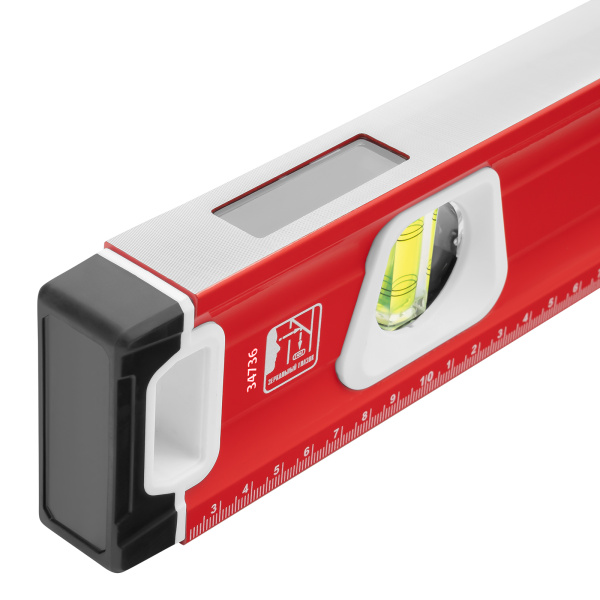 Уровень алюминиевый, магнит, фрезерованный, 3 глазка (1 зеркальный) двухкомпонентные рукоятки, 2000 мм Matrix цена