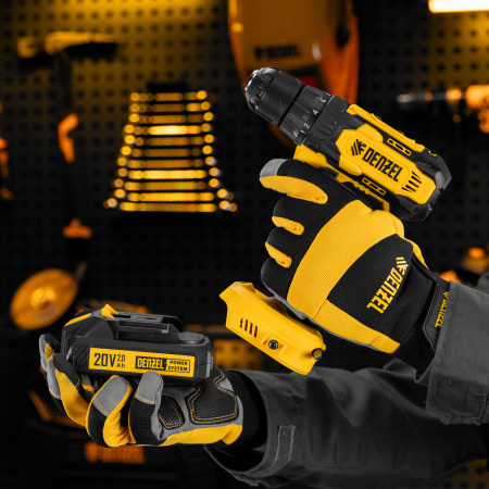 Дрель-шуруповерт аккумуляторная CDQ-20, Li-Ion, 20 В// Denzel