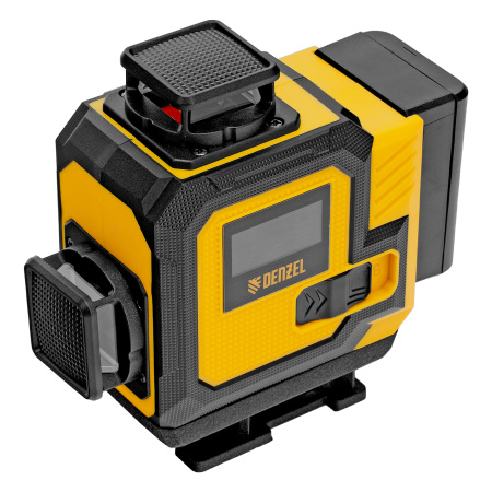 Лазерный уровень мультипризменный DLV-360-4C, 30 м, зеленый луч, Li-Ion 2,4 Aч, кейс// Denzel цена