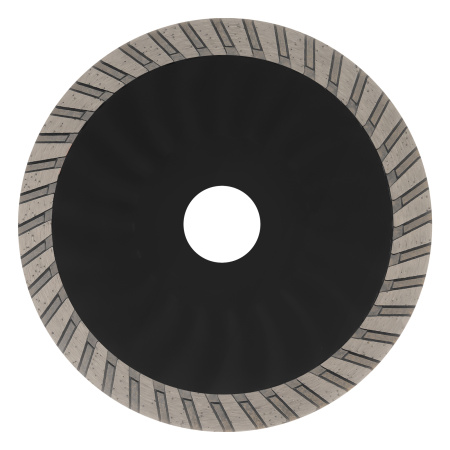 Диск алмазный отрезной DENZEL Турбо, ф125 х 22.2 мм, сухой рез, HWD92, турбированная рабочая часть, круг, 731080
