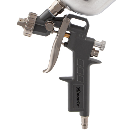 Краскораспылитель пневматический с верхним бачком V 1, 0 л, сопло D 1.2, 1.5 и 1.8 мм Matrix цена