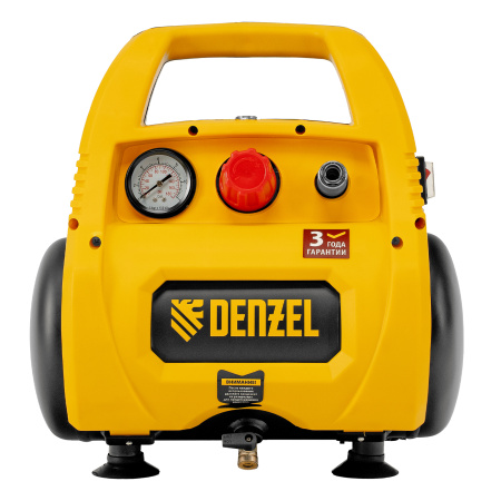 Компрессор воздушный безмасляный РС 1/6-180,1, 1 кВт, 180 л/мин, 6 л Denzel