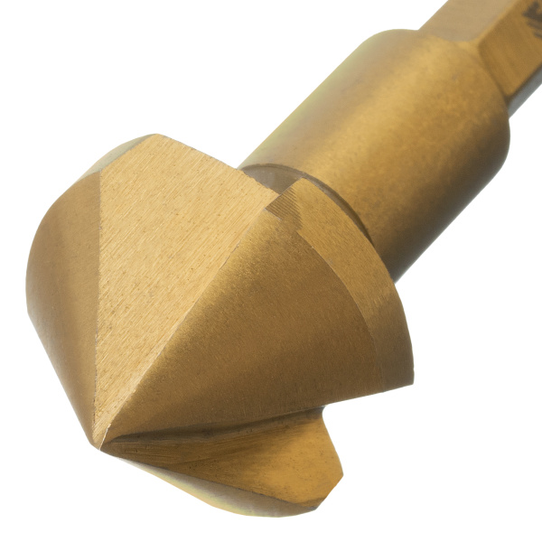 Набор зенковок, HSS, M3-M10, 6 шт, металл. кейс // Denzel