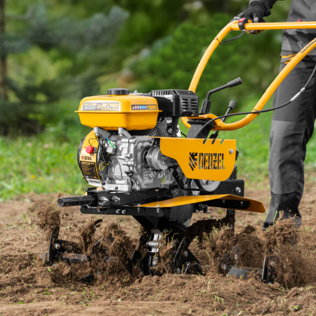 Мотоблок DPT-170S, 7 л.с., ремен.сцеп, фрез 3х4, ШОМ, передачи 2В/1Н Denzel