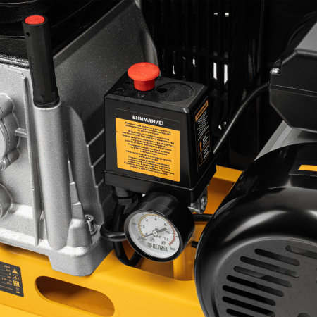 Компрессор воздушный рем. привод BCI 2200/100, 2,2 кВт, 100 литров, 420 л/мин Denzel