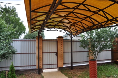 Поликарбонат сотовый 8 мм 2.1х12 м цвет коричневый