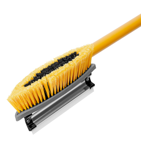 Щетка-сметка со скребком, телескоп, поворотная голова, водосгон 950-1320 мм Denzel цена