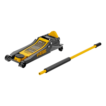 Домкрат гидравлический подкатной, 3 т, 85-610 мм, быстрый подъем, низ. подхват, проф, SUV Denzel цена