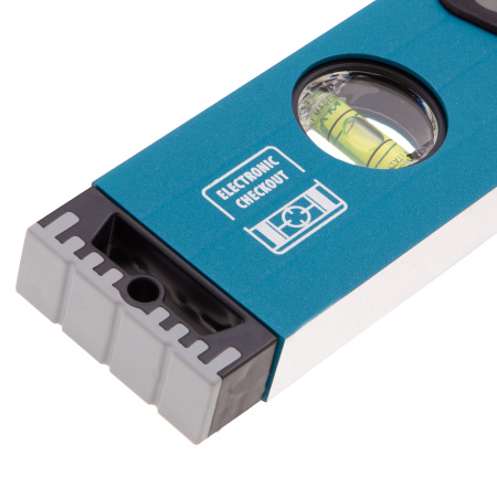 Уровень алюминиевый, 600 мм, усиленный с ударопрочными заглушками, рукоятки, 3 глазка Gross цена