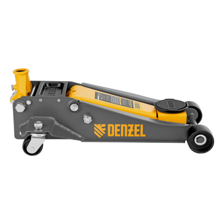 Домкрат гидравлический подкатной, 3 т, 125-470 мм, быстрый подъем, проф. Denzel цена