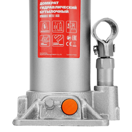 Домкрат гидравлический бутылочный, 6 т, h подъема 216-413 мм Matrix цена