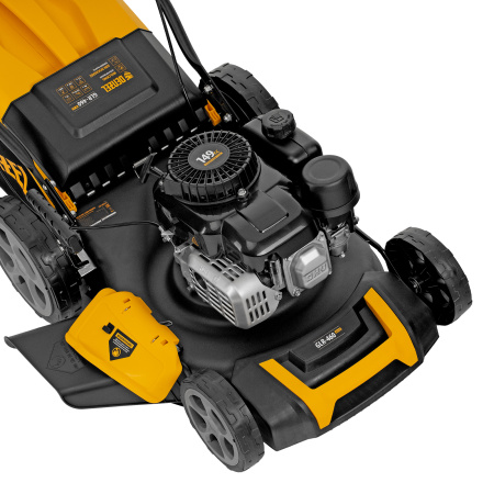Газонокосилка бензиновая GLR-460SP-ZS, 149 см3, ширина 46 см, привод, травосборник 65 л Denzel цена