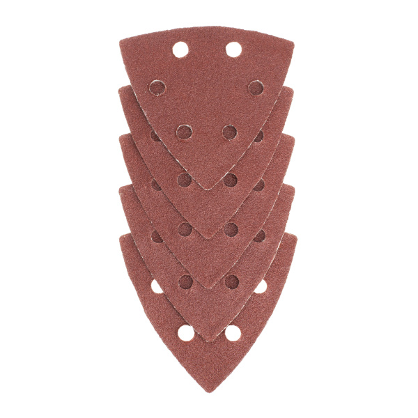 Треугольник абразивный на ворсовой подложке под "липучку", перфорированный, P 100, 93 мм, 5 шт Matrix