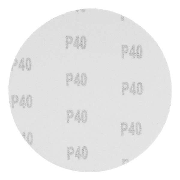 Круг абразивный на ворсовой подложке под "липучку", P 40, 150 мм, 5 шт Matrix