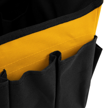 Переноска для инструмента, 260х240х300 мм, 22 кармана, наплечный ремень Denzel цена