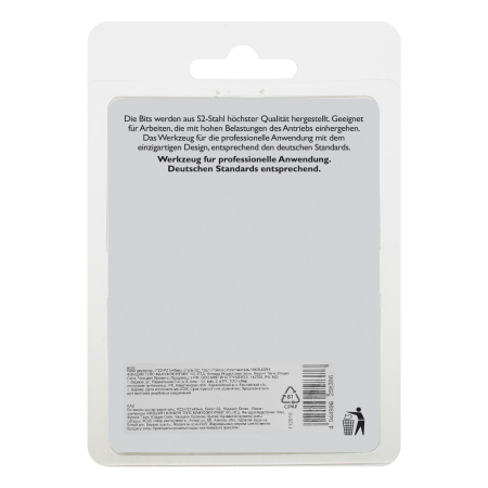 Бита двухстор., PZ2-PZ1х45мм, сталь S2, 10шт. Gross