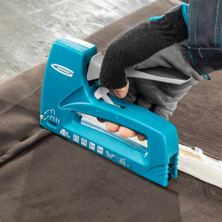 Скобы, 6 мм, для мебельного степлера усиленные, тип 53, 1000 шт Gross цена