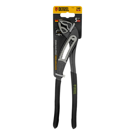 Клещи переставные, обливные рукоятки, 240 мм Denzel