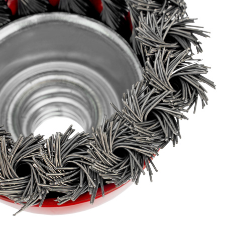 Щетка для УШМ, 65 мм, М14, "чашка", крученая проволока 0.5 мм Matrix