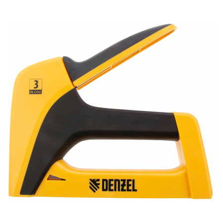 Степлер мебельный, пластиковый корпус, тип скобы: 13, 53, 300, 6-14 мм, Denzel цена