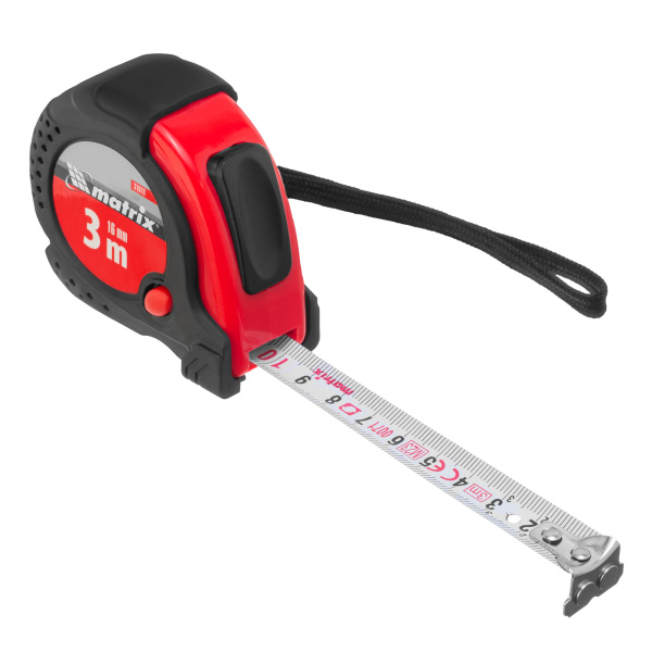 Рулетка Status Magnet fixation,3 м х 16 мм,обрезиненный корпус,зацеп с магнитом Matrix цена