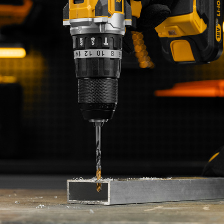 Сверло спиральное по металлу 5,5 x 93мм, Р6М5, Golden Tip, многогранная заточка Denzel