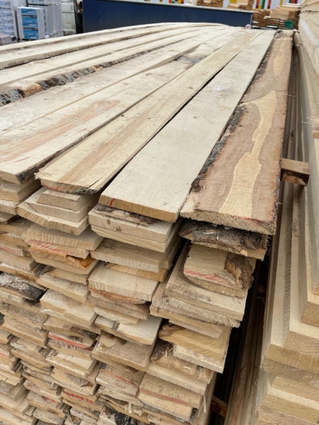 Доска обрезная 2-3 сорт 25х150х6000 мм Осина