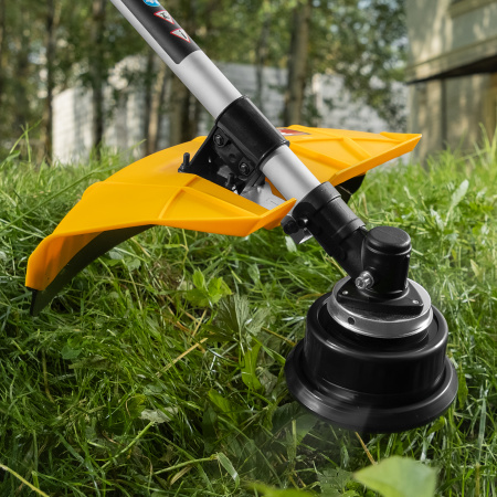 Триммер бензиновый DR-25, 25 см3, неразъемная штанга, состоит из 2 частей Denzel цена