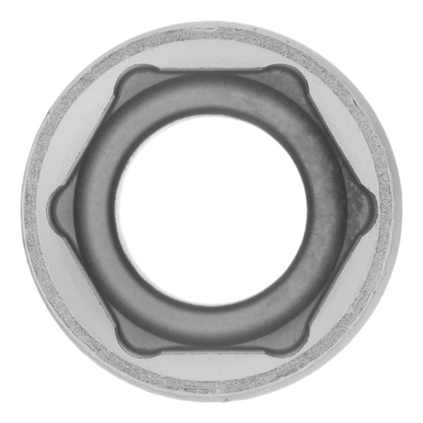 Головка торцевая, 16 мм, шестигранная, CrV, под квадрат 1/2, хромированная Matrix