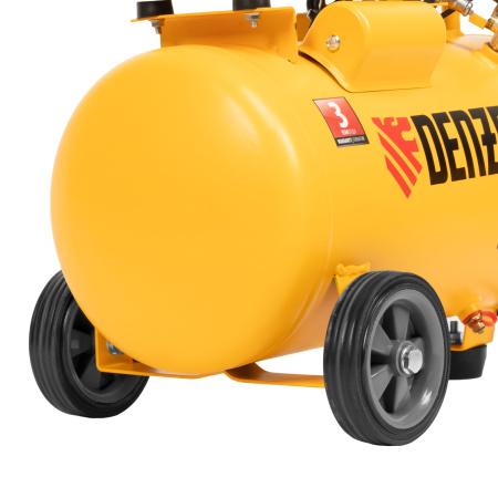 Компрессор DLS950/24 безмаслянный малошумный 950 Вт, 165 л/мин, ресивер 24 л Denzel