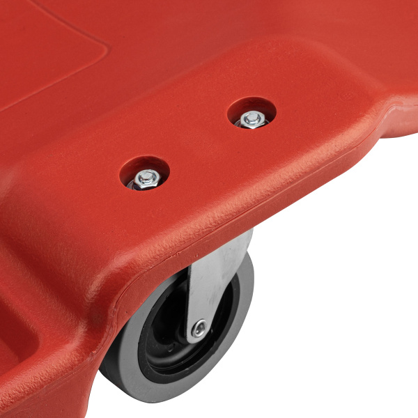 Лежак ремонтный на шести колесах, 1000 х 475 х 128 мм, пластиковый Matrix цена