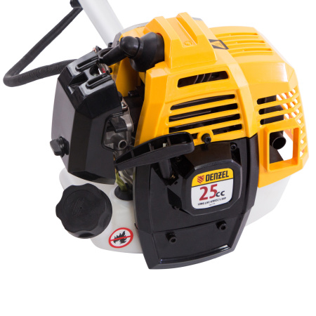 Триммер бензиновый DR-25, 25 см3, неразъемная штанга, состоит из 2 частей Denzel цена