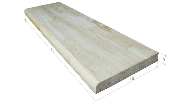 Ступень 40х600х2000 мм Сосна сорт AА