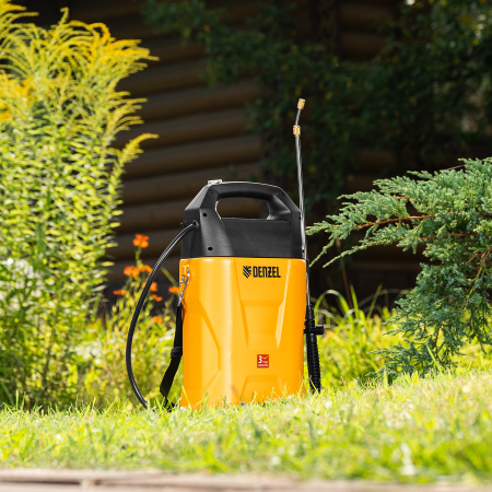 Опрыскиватель аккумуляторный D-8LI, 8 л, 12 В, 2 Ач Denzel цена