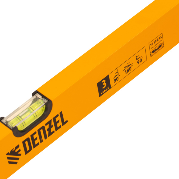 Уровень алюминиевый, 2000 мм, фрезерованный, 3 глазка Denzel цена