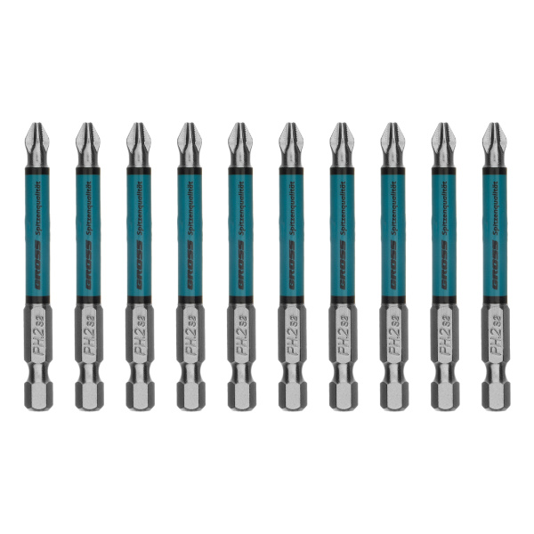 Бита PH2х70мм, сталь S2, кругл., отрывн., 10 шт. Gross