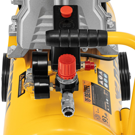 Компрессор воздушный DC1500/24, прямой привод, 1.5 кВт, 24 литра, 220 л/мин Denzel