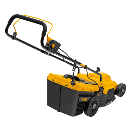 Газонокосилка электрическая GM-1300, 1300 Вт, шир. 32 см, 5 уров., травосб. 35 л Denzel цена