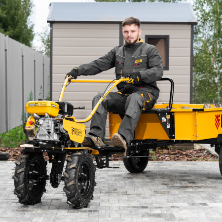 Мотоблок DPT-270S, 7 л.с., ремен.сцеп, фрез 3х4, ШОМ, передачи 2В/1Н Denzel