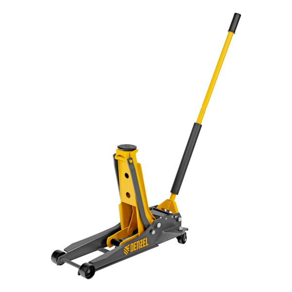 Домкрат гидравлический подкатной, 3 т, 85-610 мм, быстрый подъем, низ. подхват, проф, SUV Denzel цена