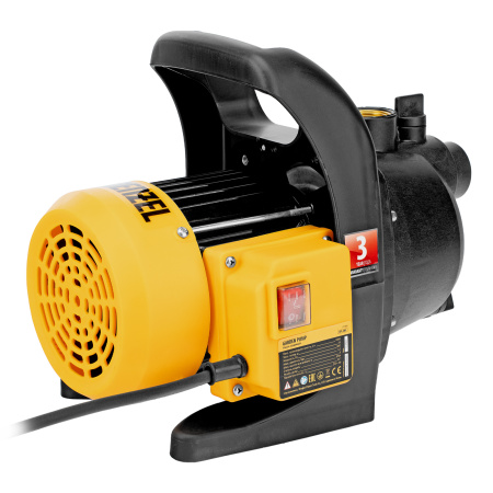 Садовый поверхностный насос GPL600, 600 Вт, 3000 л/ч, подъем 35 м, пластик Denzel