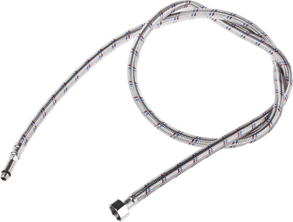 Подводка гибкая STAYER для воды, к смесителям, оплетка из нержавеющей стали, удлиненная, г/ш 1/2″-1,5м 51017-150