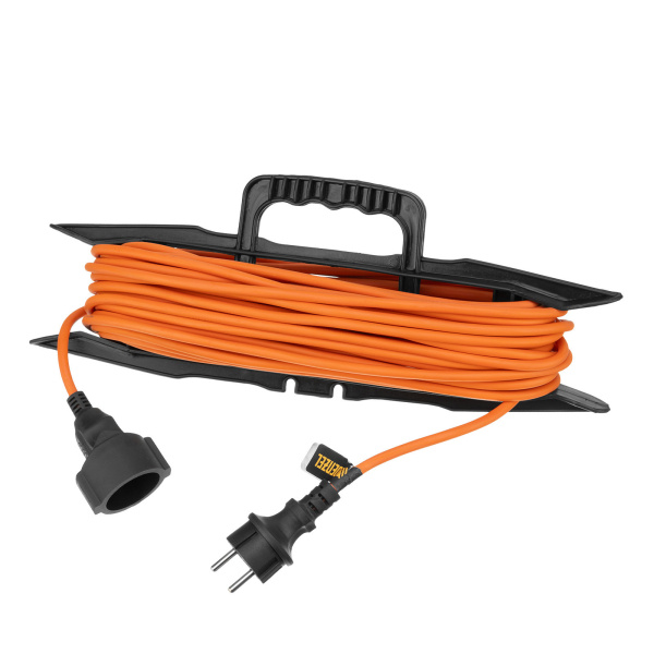 Удлинитель-шнур силовой Garden Series, б/з, ПВС, 20м, 1 розетка, 2 x 1,5 мм, Denzel