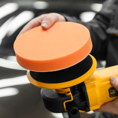 Насадка полировальная "под липучку", 180 мм, Поролоновая Matrix