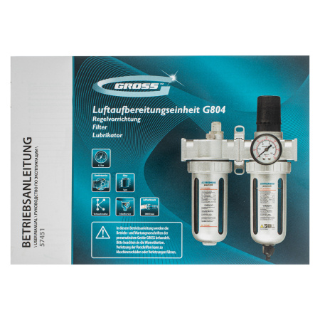 Блок подготовки воздуха регулятор-фильтр-лубрикатор G804, 1/2 Gross цена