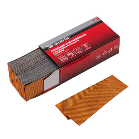 Гвозди финишные, (шпильки) 23GA для пневматического нейлера финишного D 0.64 мм, длина 20 мм, 5000 шт Matrix цена